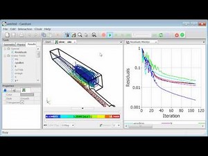 Caedium CFD Simulation: Air Flow Through a Pipe into a Box