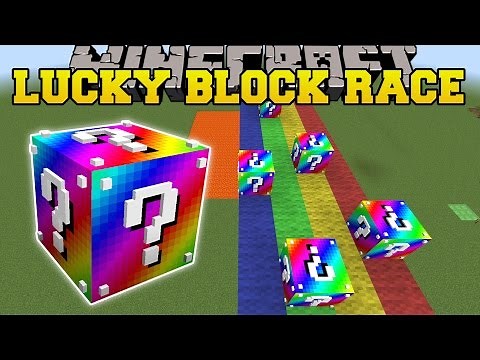 Minecraft: EXTREME RAINBOW LUCKY BLOCK RACE - Lucky Block Mod - Modded Mini-Game