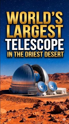 🫨🫨Inside the World’s Largest Telescope