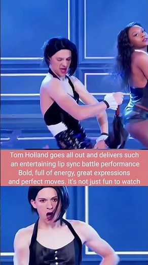 Tom Holland: Epic Lip Sync Battle Performance Pure Fun &Talent On Stage#viral#tomholland#shortsvideo