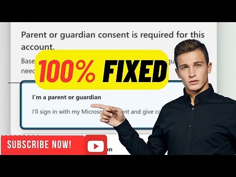 Parent or guardian consent is required for this account Microsoft |100% Problem Solve(2024) in Hindi