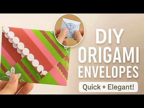 How To: Origami Gift Card Holder Envelope - Easy Tutorial!