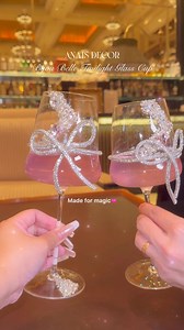 Butterfly Kisses Crystals Champagne Flute Set - When every toast feels like a kiss from a dream. Delicate. Romantic. Unforgettable. Designed to enchant, these flutes transform your dinner table into a fairytale setting. As you pour your champagne and raise a glass, soft sparkles dance through the air—like a butterfly’s kiss captured in crystal. | Anaïs Candle
