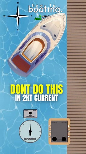 13K views · 1.1K reactions | DONT do this in 2knot CURRENT Are you stressed about docking? Do you know how to dock a boat? How To Boating will help relieve that stress so you can enjoy your time on the water, DM us for more info on private boating instruction ‍✈️ howtoboating.com #howtoboating #howto #boating #boat #yacht #docking #current #docks #marina | How to boating | Facebook