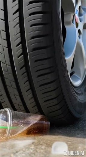 Soda Cup Explosion! Car Tire Crushing Experiment