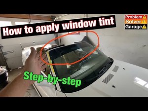 How to tint a strip on your windshield. How to tint windows. How to apply window tint.