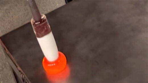 A gifted glass artist showcases marvelous innovative techniques - stretch, squish & polish!