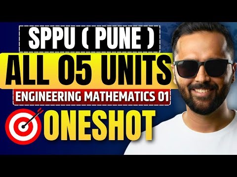 SPPU Engineering Mathematics 1| One Shot | All Units | 2024 Pattern | Pradeep Giri Sir