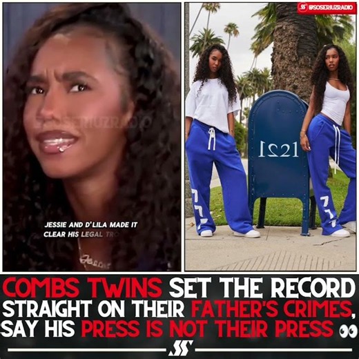 OUT OF DIDDY'S SHADOW — COMBS TWINS SET THE RECORD STRAIGHT ON FATHER'S LEGAL TROUBLES!