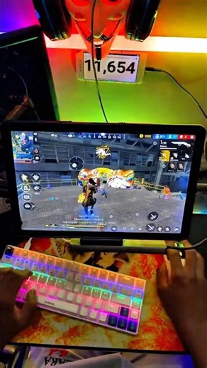 FreeFire Keyboard And Mouse On Mobile TabA9+5g#freefiregameplay#ffshort