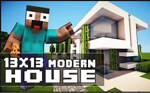 【MC建筑教学】如何建造一座13×13的现代别墅