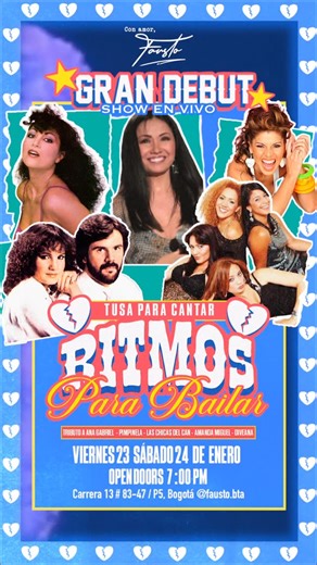 Con amor, Fausto on Instagram: "Este 23 y 24 de enero, Fausto continúa con su gran debut de música en vivo con tusa para cantar y ritmos para bailar 💃🏽 🕺🏼 Tributo a: Ana Gabriel, Amanda Miguel, Pimpinela, Las chicas del Can y Diveana. Reserva tu celebración y pregunta por tus beneficios. Con amor, Fausto ♥️"