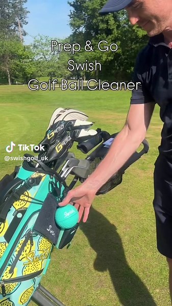 Effortless Golf Ball Cleaning with Swish Portable Cleaner