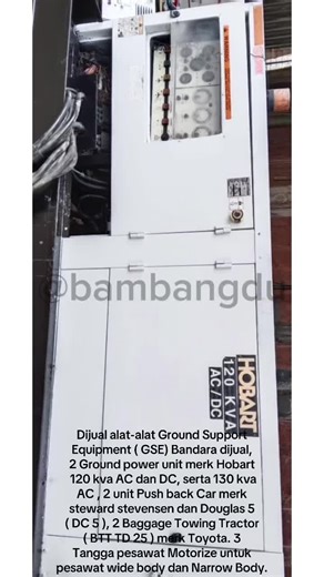 Dijual Alat Ground Support Equipment Bandara