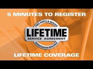 How to register for the RIDGID Lifetime Service Agreement (LSA)