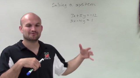 How do we solve a system of linear equations using any method?