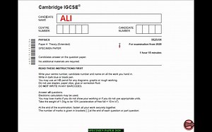 CIE IGCSE Physics Past Paper 4 Solution-Specimen Paper 2020 Explained Part 1
