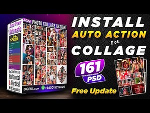 How to Install Auto PSD Action | 2026 Photo Collage Design PSD Pack with Automatic Action
