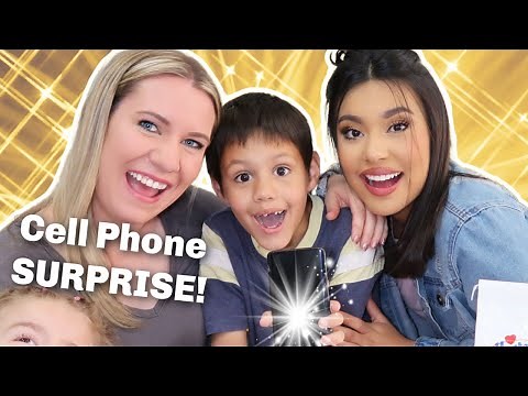 Cell Phone SURPRISE | 8 Year Old Gets A PHONE!