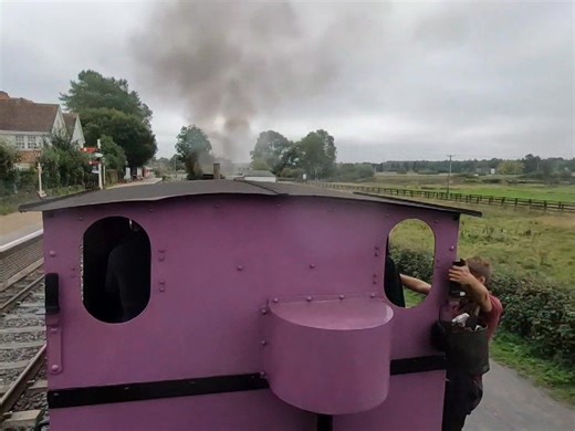 5.1K views · 104 reactions | If you want this view, then this Sunday 5th October at Northampton & Lamport Railway is your chance to do so. Passenger trains and brakevan rides throughout the day hauled by Andrew Barclay 0-4-0 No.1969 'JN Derbyshire' (purple) and W.G Bagnell 0-4-0 Kent Electric Works No.2 (red). This video was taken at Boughton on 20th September 2025 during the Rail200 Gala | PurpleVision | Facebook