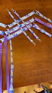 Butterfly Watercolor Print Nylon Breast Collar, Bridle (single Ear), and Wither Strap on Lavender PURPLE!! Custom Made - Etsy