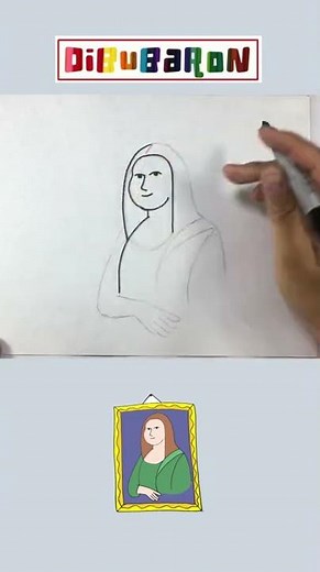Dibujando la mona lisa | Dibujos faciles