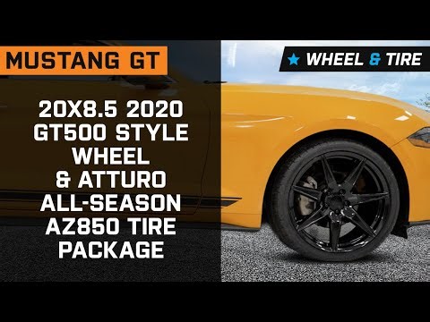 2015-2023 Mustang GT 20x8.5 2020 GT500 Style Wheel & Atturo All-Season AZ850 Tire Package Review