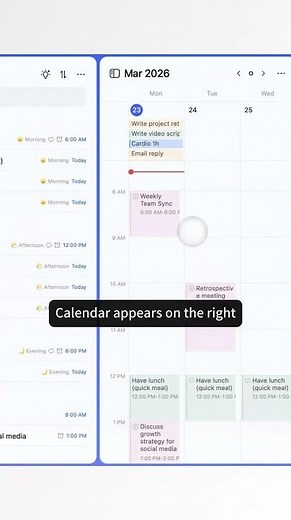🧩 Tip: How to View Tasks & Calendar in One View
