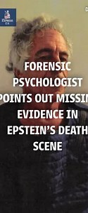 Forensic psychologist questions evidence in Epstein's death