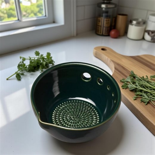 Handmade Ceramic Garlic Grater Plate, Olive Oil Dipping Dish, Rustic Kitchen Gift - Etsy