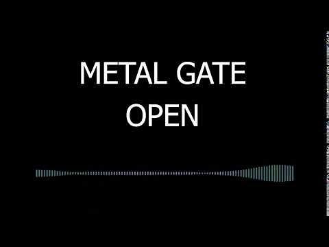 Metal gate open sound effect | sfx /bgm | for videos/films #copyrightfree #creativecommons