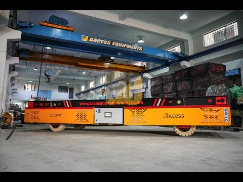 Battery Operated Omni Directional Trolley 360 deg Rotational Trolley ll AACESS EQUIPMENTS ll