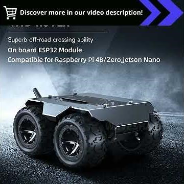 Discover Versatile Robotics: WAVE ROVER Flexible 4WD Mobile Robot Chassis - ESP32 Module Compatible