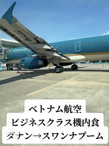 ベトナム航空ビジネスクラス ダナン→スワンナプーム便の機内食体験レビュー