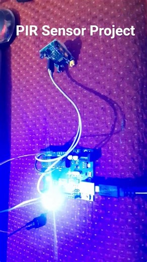 working of PIR Sensor Project #PIRsensor #electronic #working