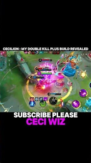 CECILION : MY DOUBLE KILL PLUS BUILD REVEALED 2 | GLOBAL CECILION BEST BUILD AND EMBLEM - MLBB