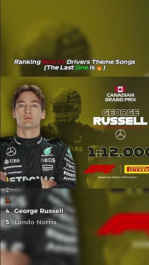 Ranking best F1 drivers theme songs(the last one is 🔥)#f1 #f1meme #racing #f1moments #fyp