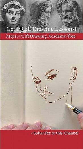 Improve your drawing skills by sketching 5 portraits a day
