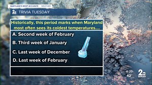 Trivia Tuesday: When do we typically see our coldest temperatures in winter?