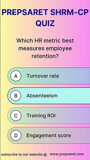 SHRM-SCP (Senior Certified Professional) oractice questions