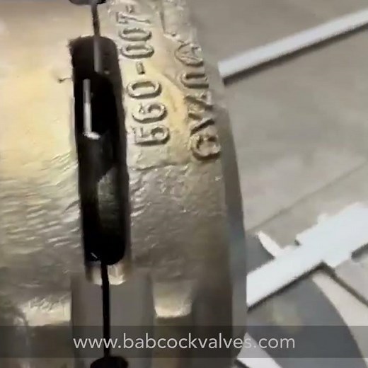 Dimensional control of a industrial valve