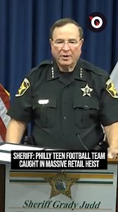 Polk County, FL Sheriff Grady Judd says a group of eight teenagers from a Philadelphia youth football team were caught trying to steal thousands of dollars in merchandise from a Dick's Sporting Goods while visiting to participate in a tournament. #news #shorts #philadelphia #philly #pennsylvania #florida #tampa #miami #jacksonville #delco #doylestown #kingofprussia #flyeaglesfly #parenting #coach #team #football #politics #backtheblue #kingofprussiamall | Off The Press