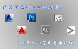 建筑动画制作实例教学1-CAD及revit图形导出处理