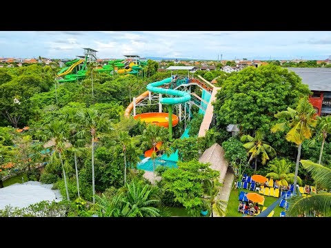 WaterBom Waterpark, Bali, Indonesia - Asia's Best Waterpark 🇮🇩 4K Walking Tour