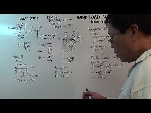 WIND LOADS ANALYSIS - INCLINED ROOF