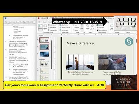 Shelly Cashman PowerPoint Modules 4-7 SAM Capstone Project 1a | Cengage Mindtap