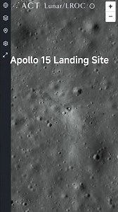 Apollo 15 landing site satellite view