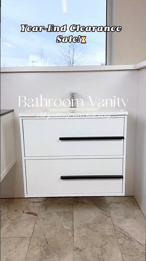Cecilia 30" Wall Mounted Bathroom Vanity | Floating Design for Small Spaces!#bathroomvanity