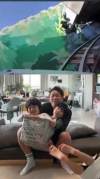 みんなこのジェットコースターわかる？？楽しそうすぎて行きたくなったー！#シングルファザー #ワンオペ #育児 #ジェットコースター #お家遊び