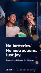 This Christmas, treat someone special to a big screen experience and give the gift of cinema with an ODEON Gift card 🎁 | ODEON Cinemas